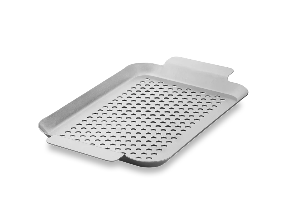 BBQ-SCHALE AUS EDELSTAHL 33×18 CM