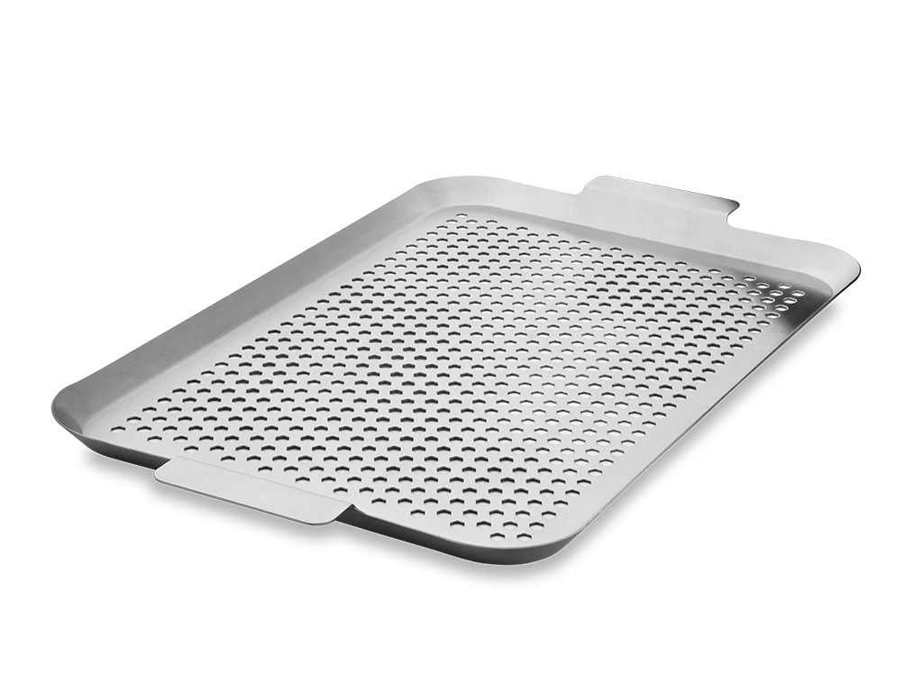 BBQ-SCHALE AUS EDELSTAHL 50×30 CM