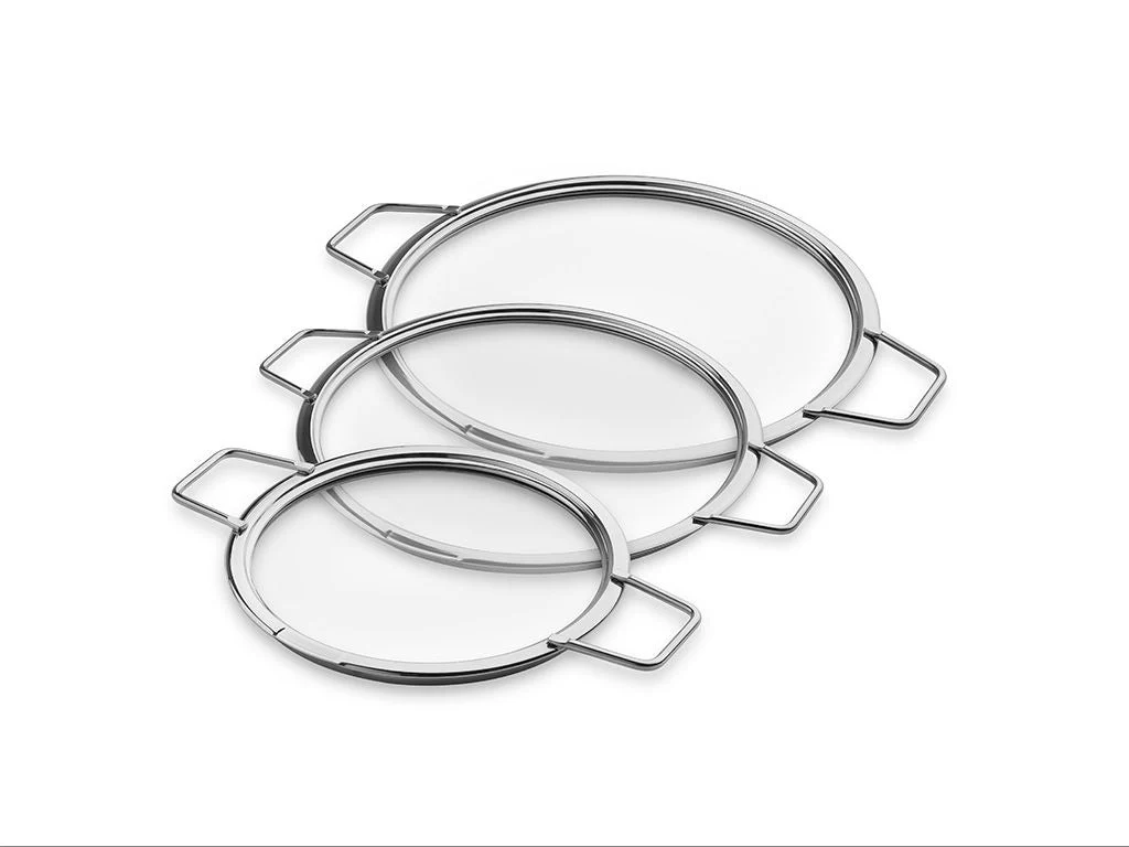 STAPELBARE GLASDECKEL – 14/ 20/ 24 CM – 3 TEILE