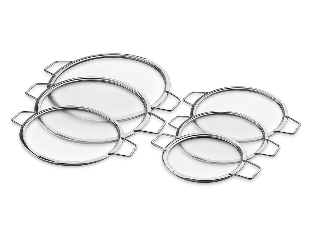 STAPELBARE GLASDECKEL – 18/ 20/ 24/ 26/ 28/ 30 CM – 6 TEILE